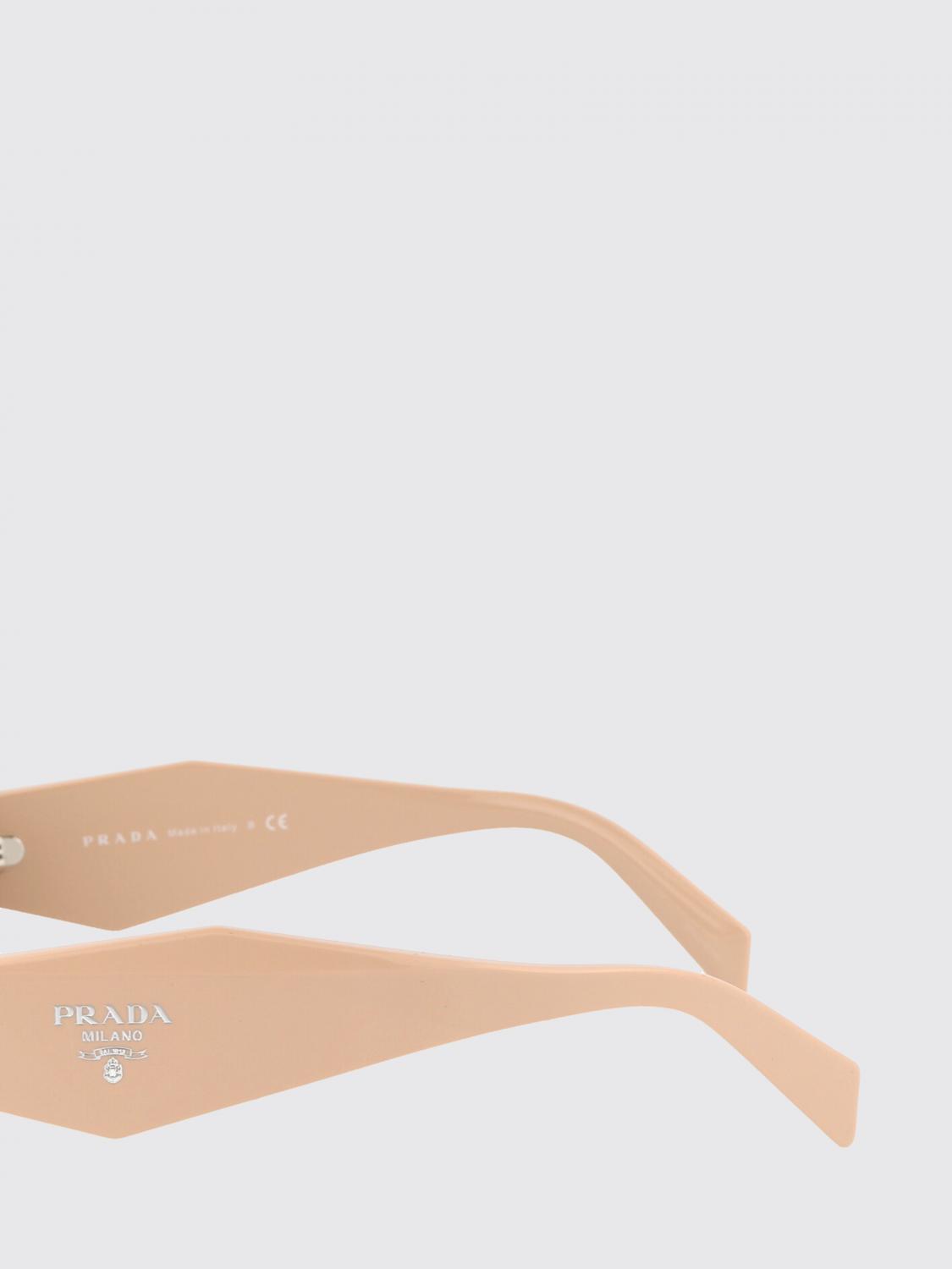 PRADA GAFAS DE SOL: Gafas de sol Prada de acetato con logo, Beige - Img 3