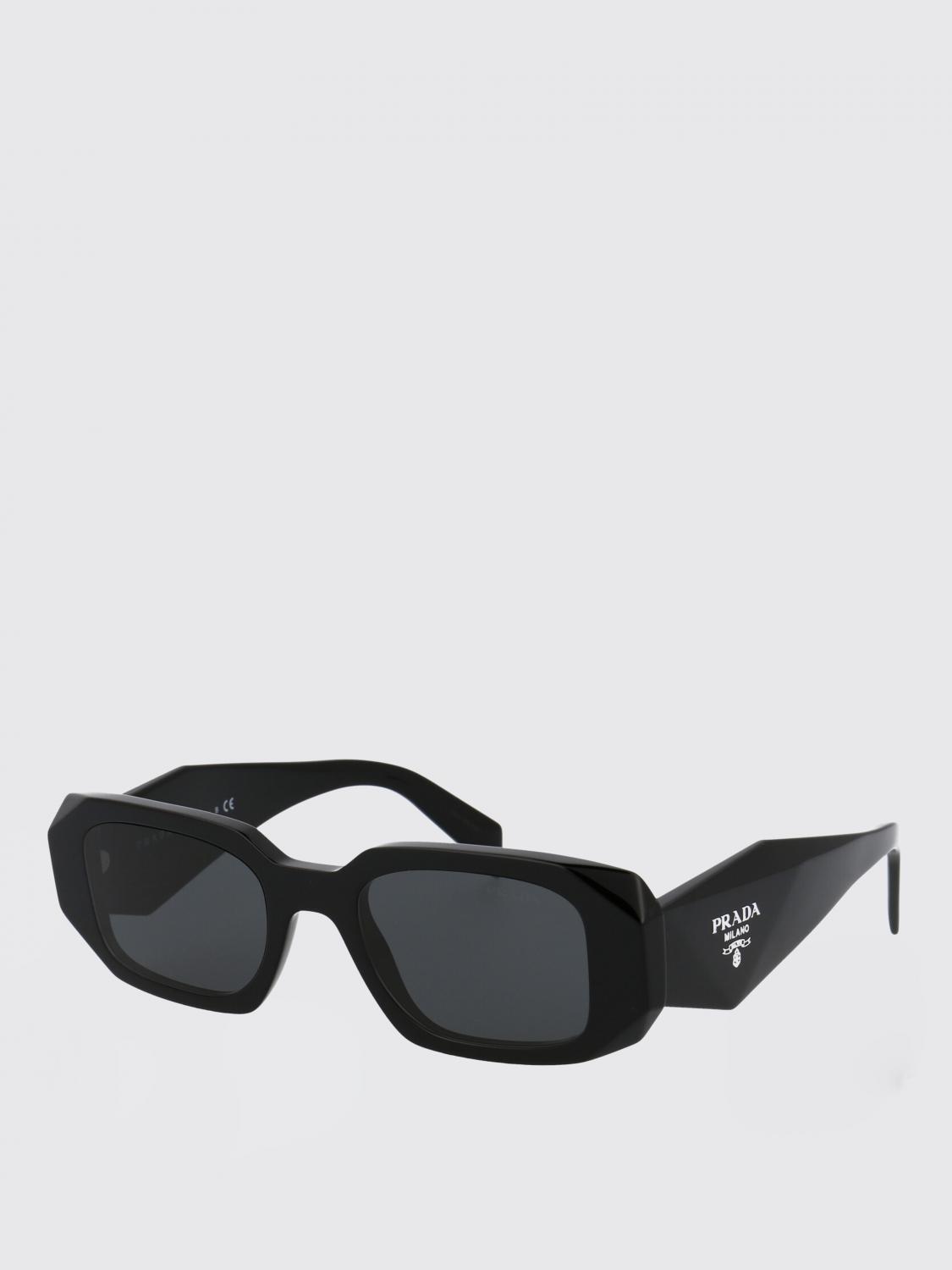 PRADA GAFAS DE SOL: Gafas de sol Prada de acetato con logo, Negro 1 - Img 1