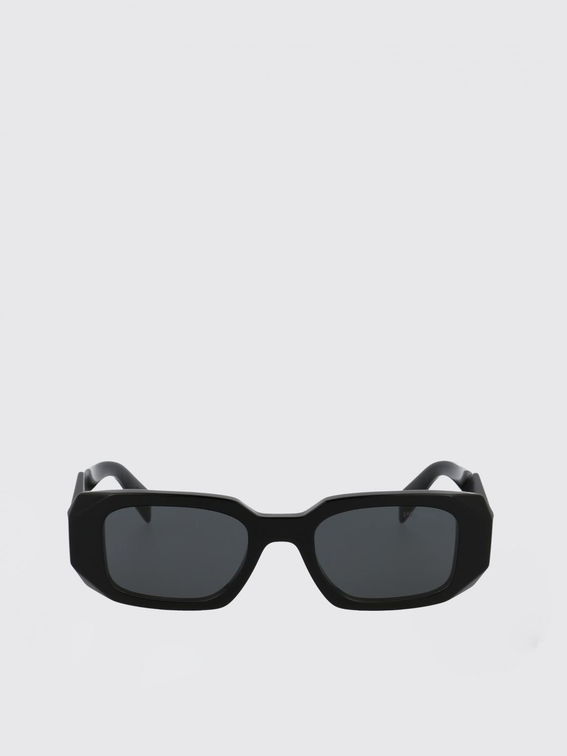 PRADA GAFAS DE SOL: Gafas de sol Prada de acetato con logo, Negro 1 - Img 2