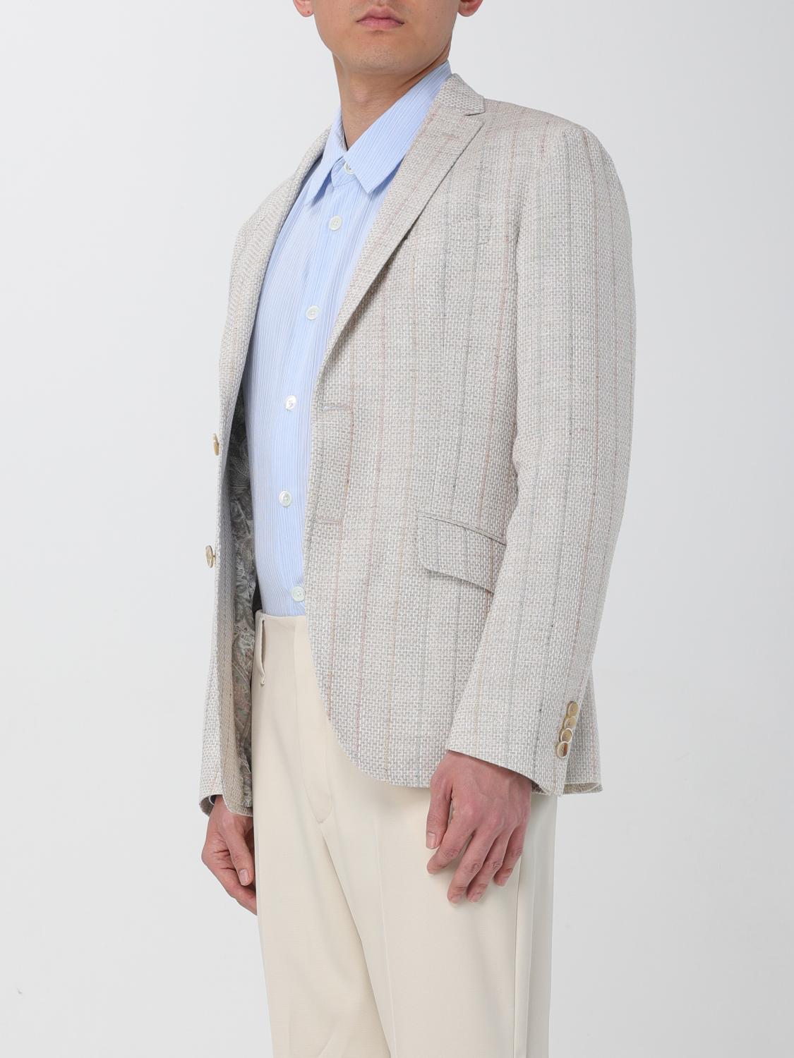 ETRO BLAZER: Jacket men Etro, Beige - Img 4