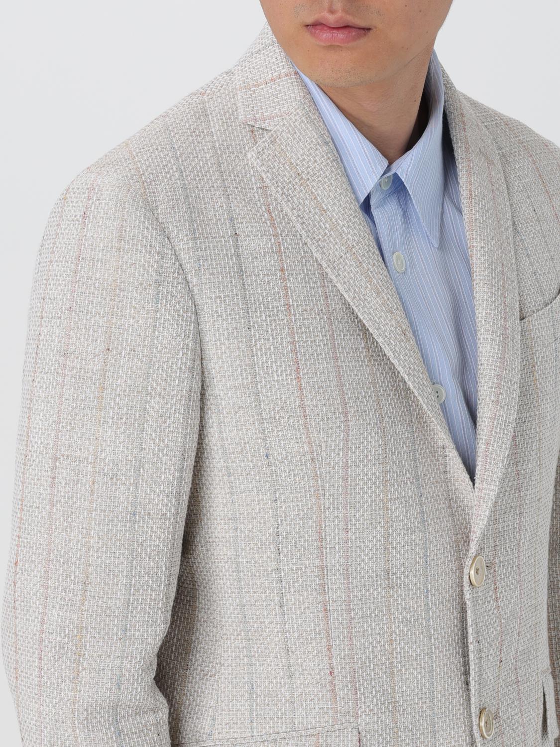 ETRO BLAZER: Jacket men Etro, Beige - Img 5
