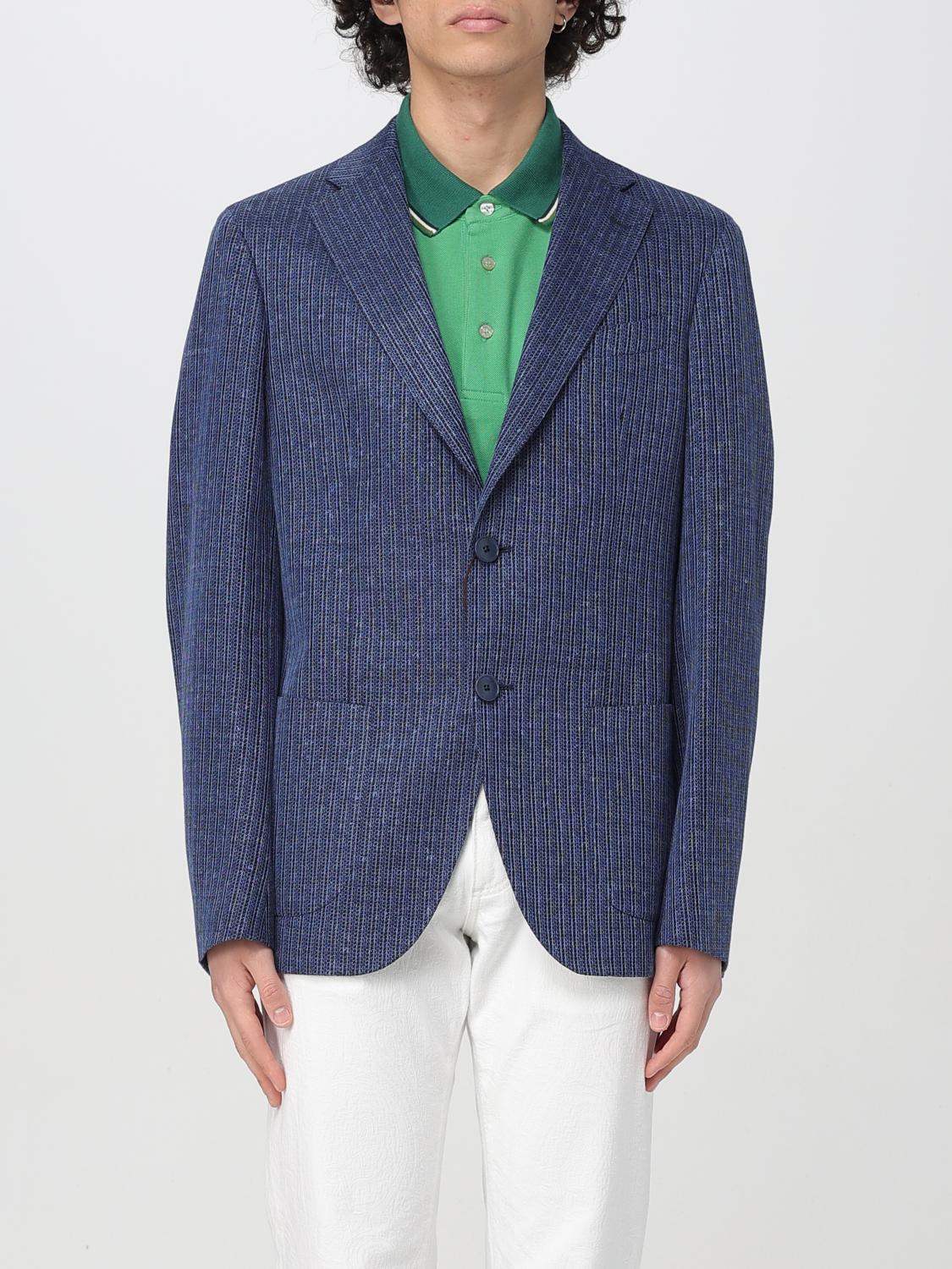 ETRO BLAZER: Jacket men Etro, Blue - Img 1