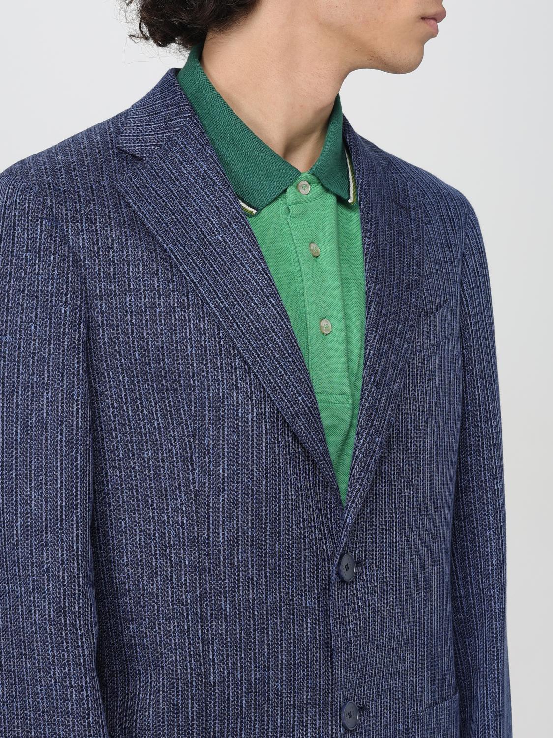 ETRO BLAZER: Jacket men Etro, Blue - Img 5