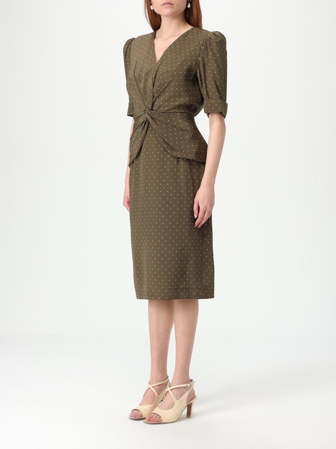ALESSANDRA RICH KLEID: Kleider damen Alessandra Rich, Grün - Img 3