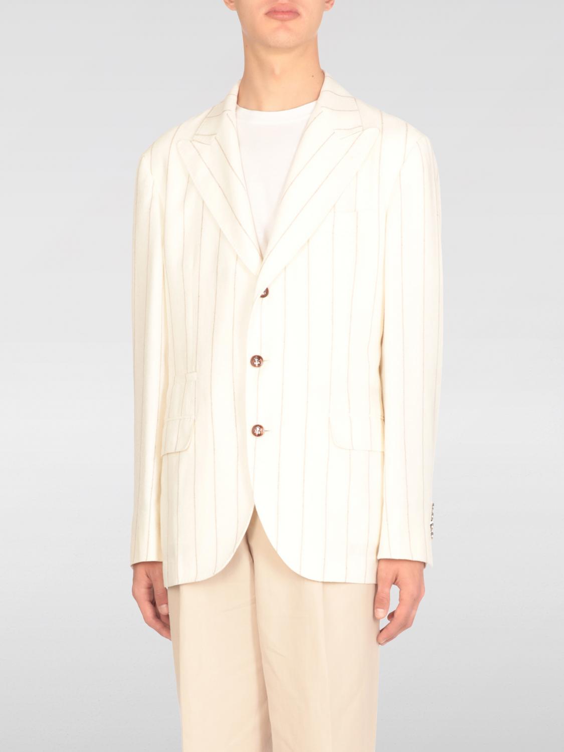 BRUNELLO CUCINELLI BLAZER: Jacket men Brunello Cucinelli, White - Img 1