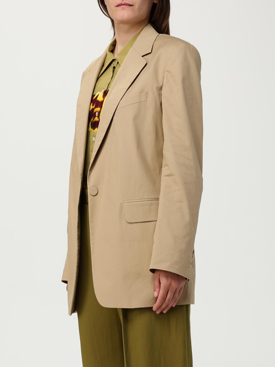 DRIES VAN NOTEN BLAZER: Blazer a monopetto Dries Van Noten, Beige - Img 4