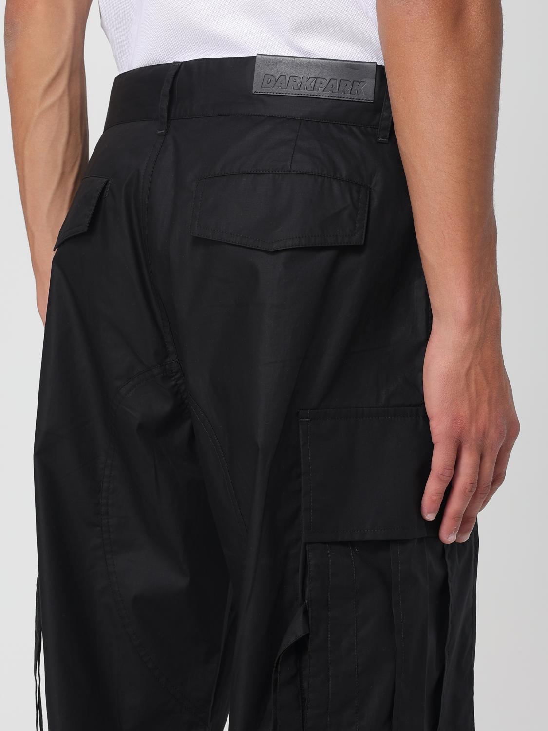 DARKPARK PANTALONI: Pantalone cargo Darkpark in cotone , Nero - Img 3