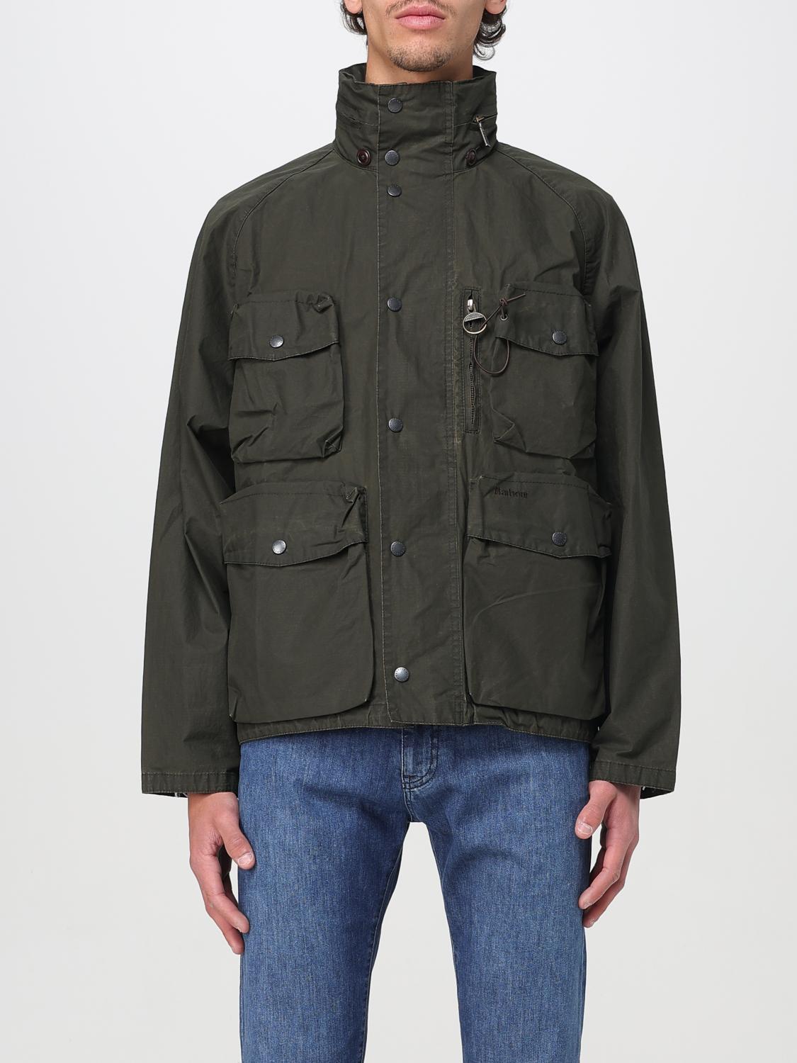 BARBOUR JACKET: Waxed Cotton Jacket Barbour, Green - Img 1