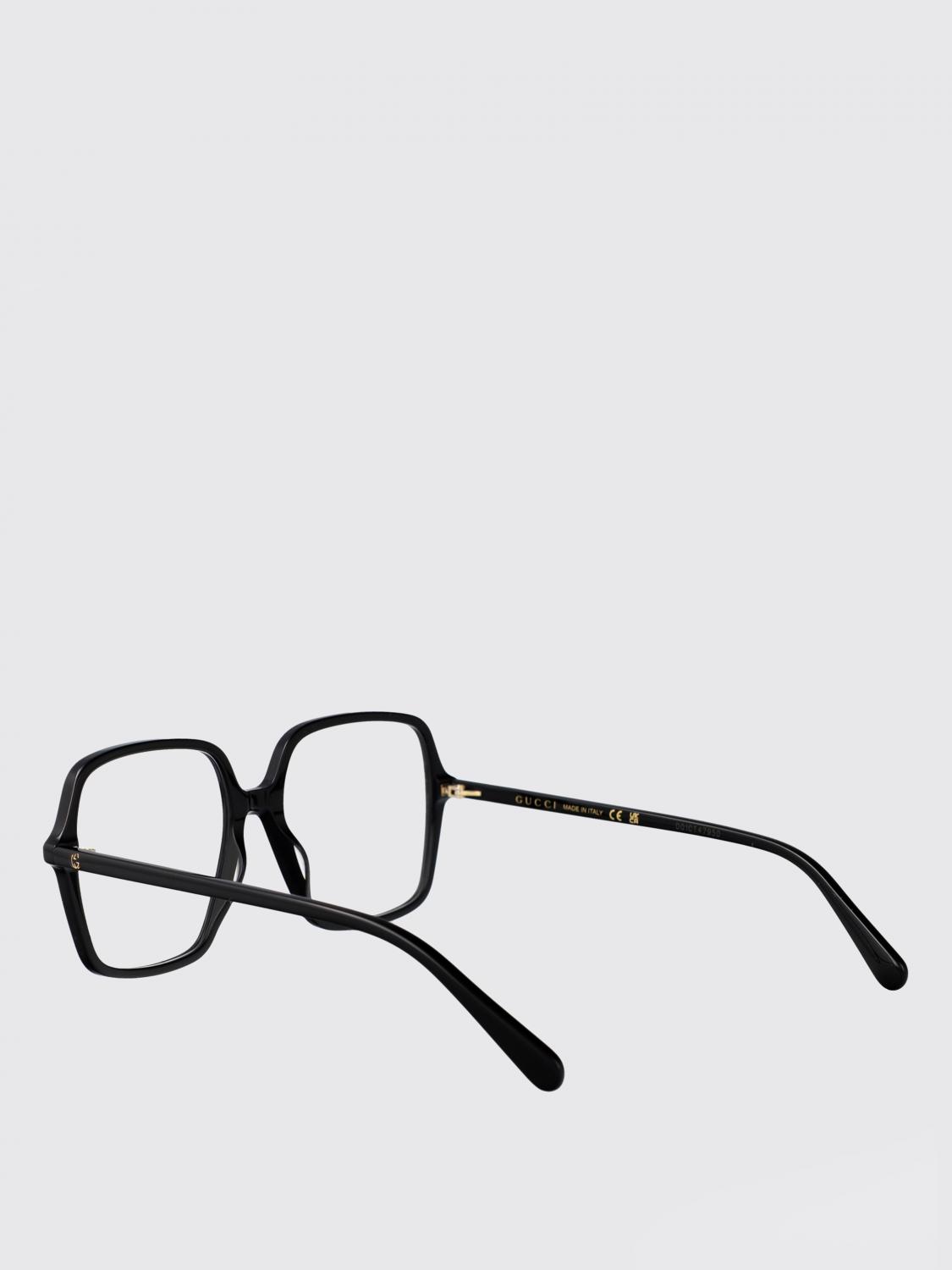 GUCCI OPTICAL FRAMES: Acetate Eyeglasses Gucci, Black - Img 3