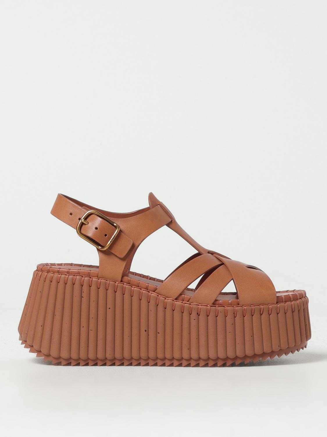 CHLOÉ SANDALEN MIT ABSATZ: Sandalen mit absatz damen ChloÉ, Braun - Img 1