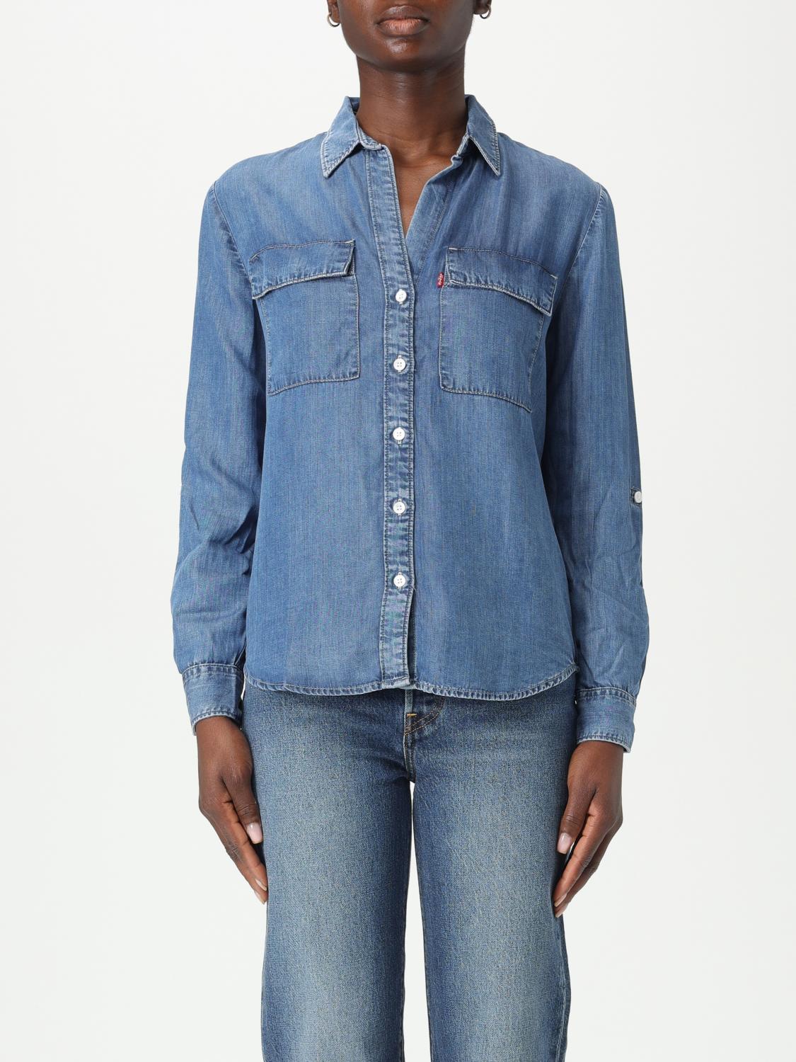 LEVI'S HEMDBLUSE: Hemdbluse damen Levi's, Blau - Img 1