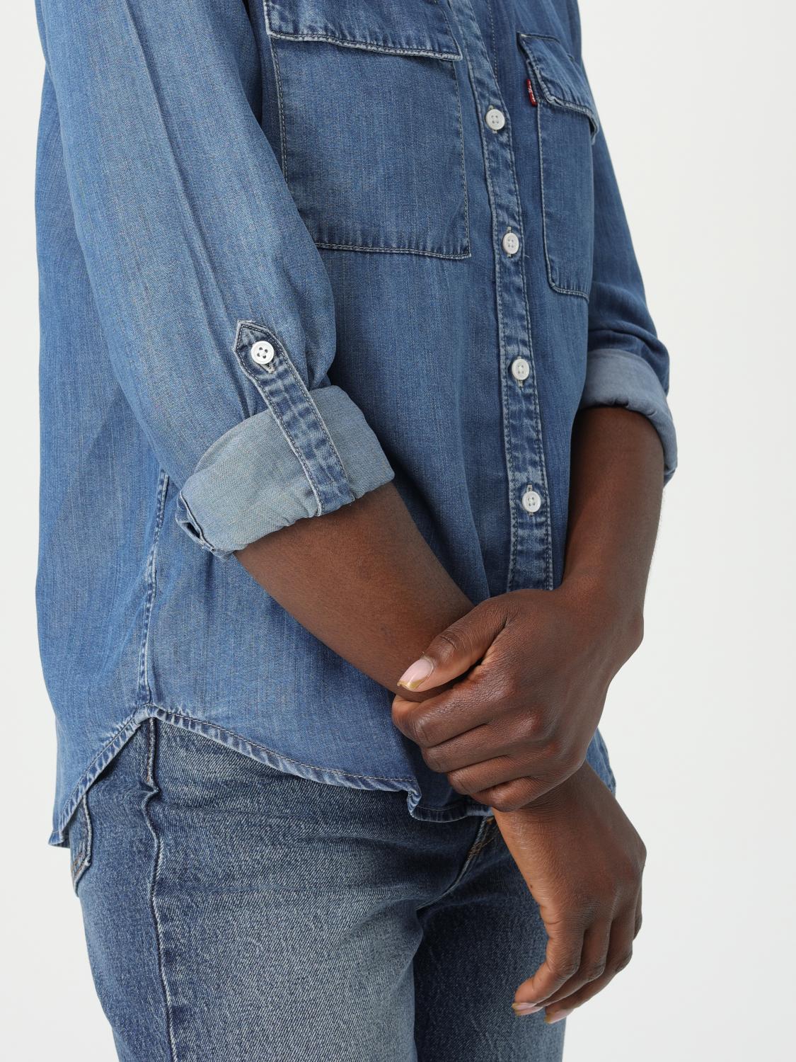 LEVI'S HEMDBLUSE: Hemdbluse damen Levi's, Blau - Img 3