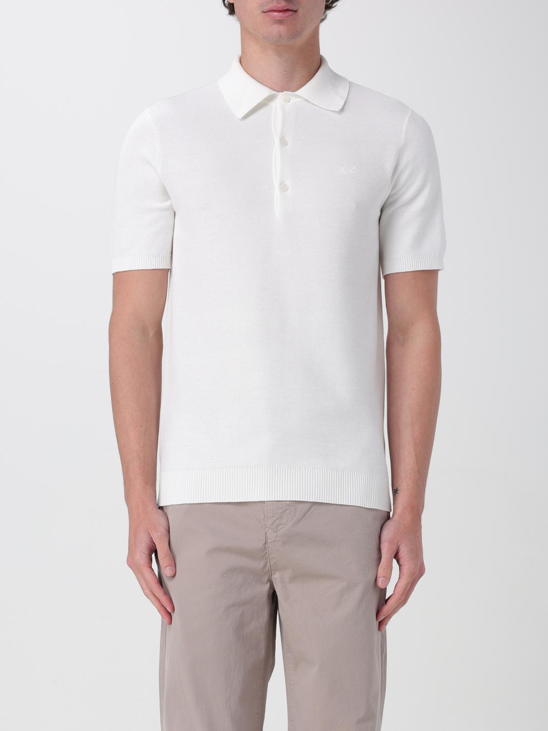SUN68 POLO: Polo in cotone SUN68, Bianco - Img 1