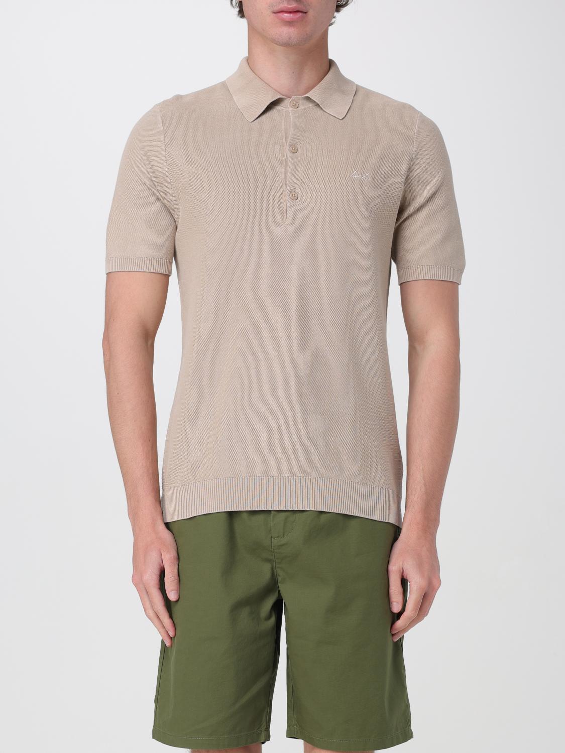 SUN68 POLO: Polo in cotone SUN68, Beige - Img 1