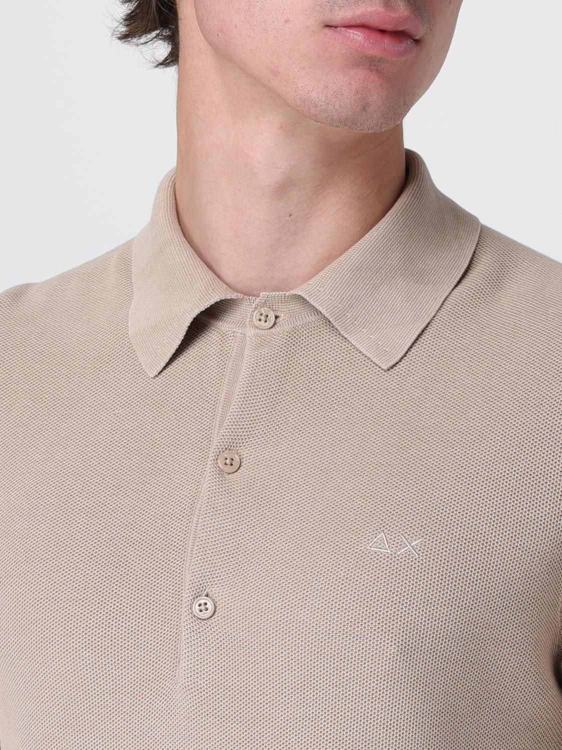 SUN68 POLO: Polo in cotone SUN68, Beige - Img 3