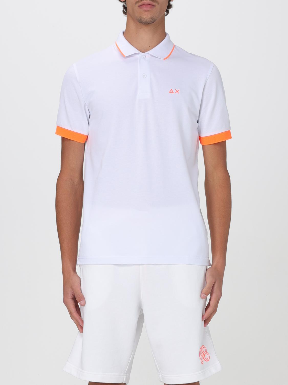 SUN68 POLO SHIRT: Polo shirt men SUN68, White - Img 1