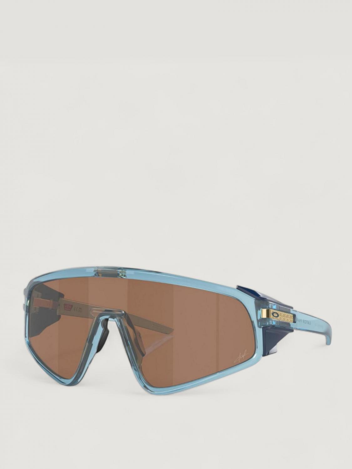 OAKLEY OCCHIALI DA SOLE: Occhiali da sole in acetato a mascherina Oakley, Celeste - Img 1