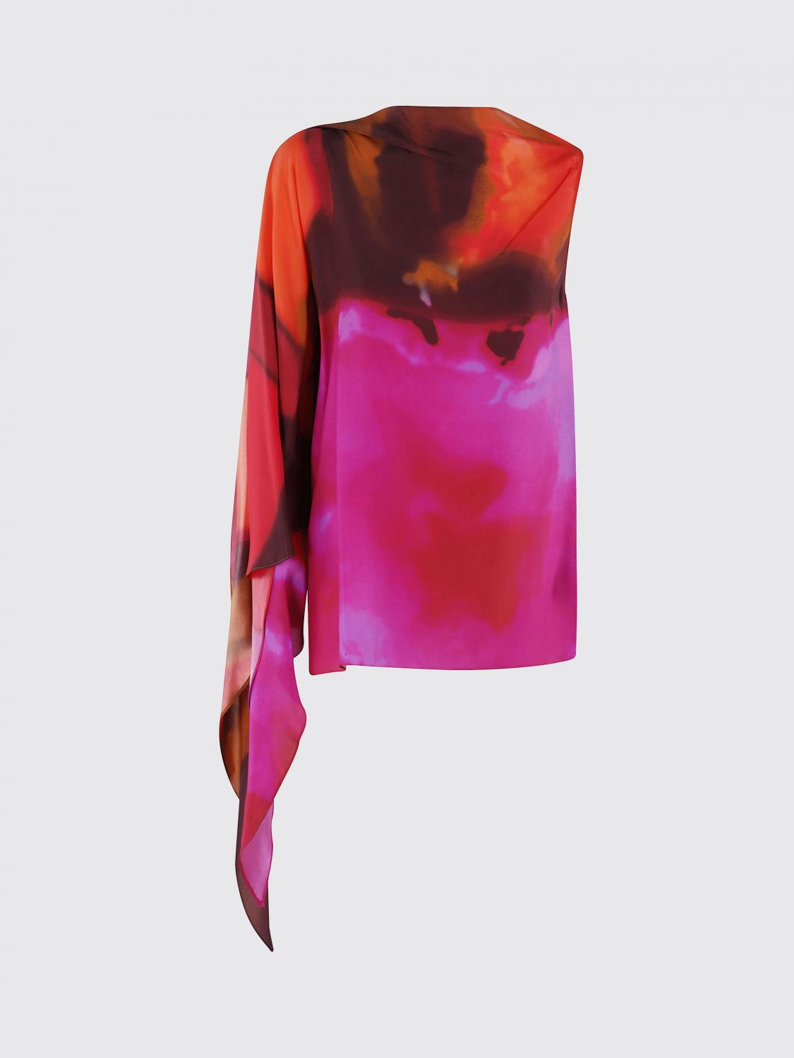 GIANLUCA CAPANNOLO TOP: Top Gianluca Capannolo in seta stampata , Fuxia - Img 1