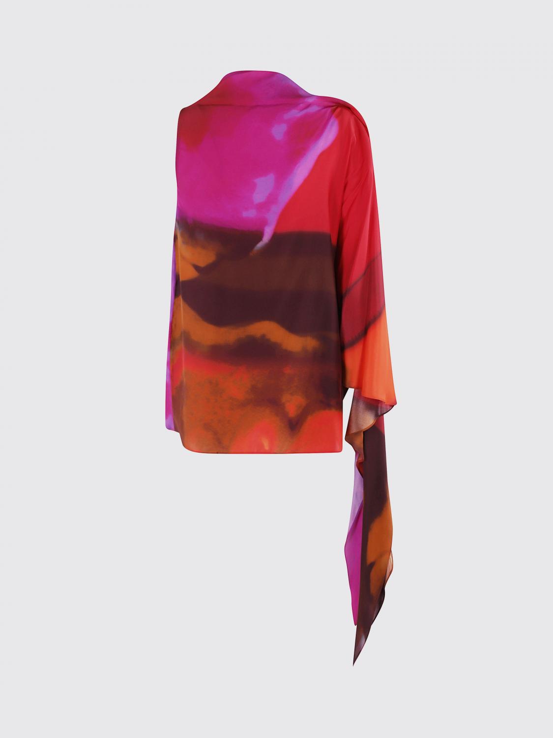 GIANLUCA CAPANNOLO TOP: Top Gianluca Capannolo in seta stampata , Fuxia - Img 2