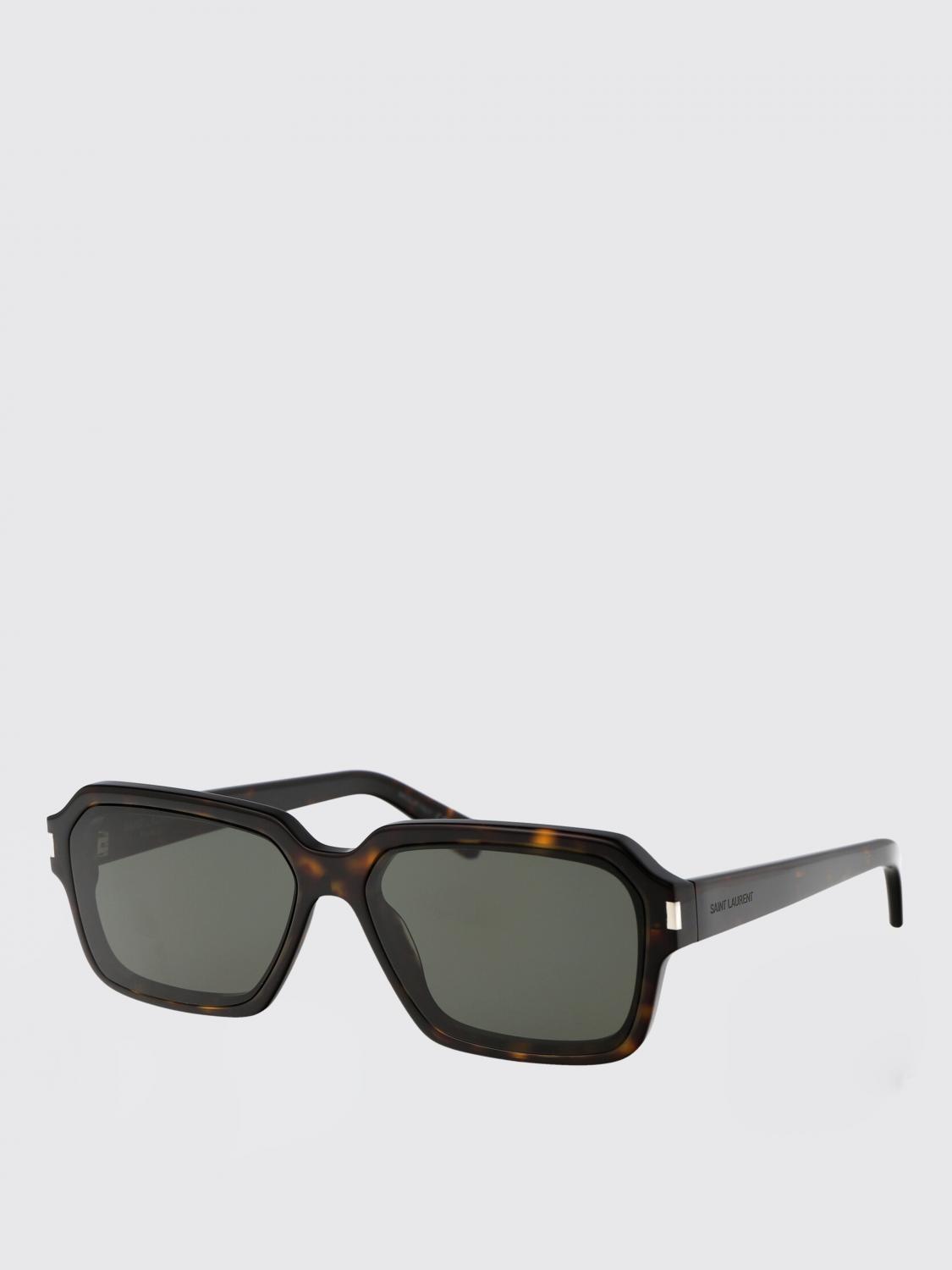 SAINT LAURENT OCCHIALI DA SOLE: Occhiali da sole SL 611 Saint Laurent in acetato , Marrone - Img 1