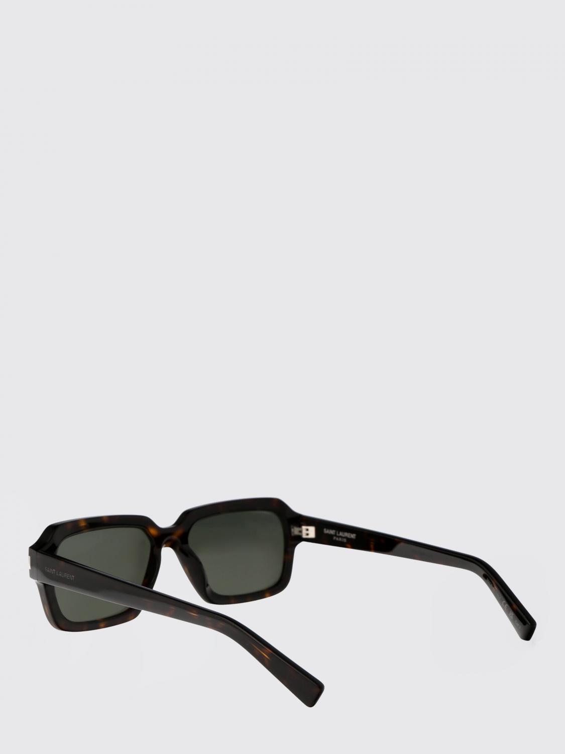 SAINT LAURENT OCCHIALI DA SOLE: Occhiali da sole SL 611 Saint Laurent in acetato , Marrone - Img 3