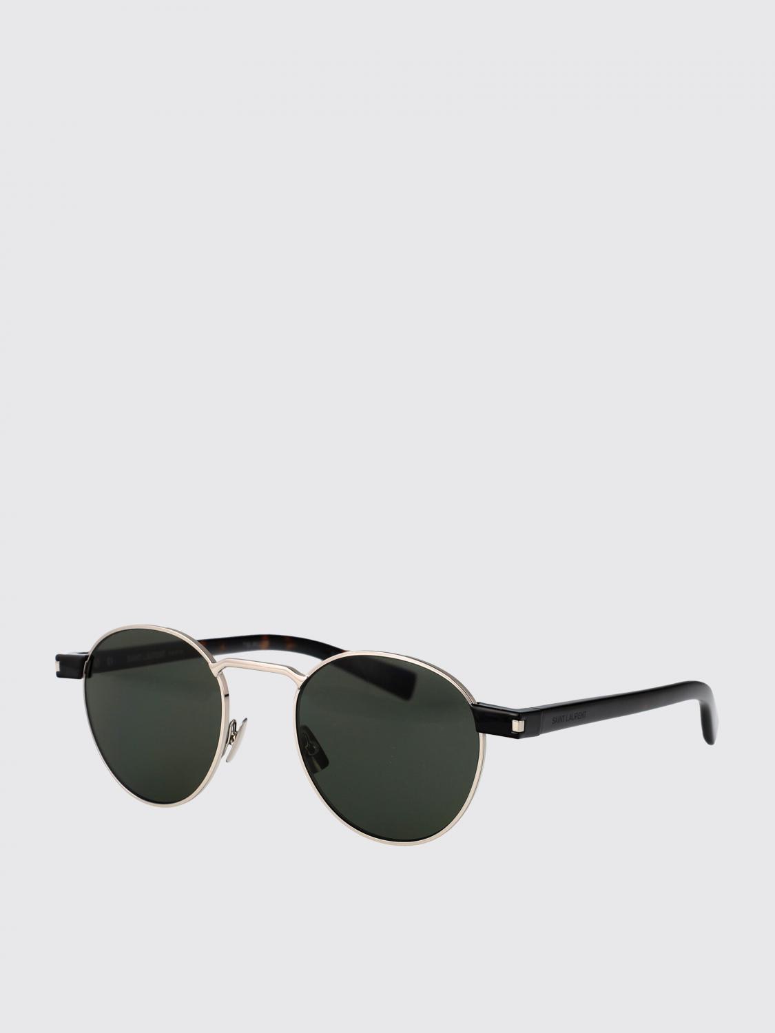 SAINT LAURENT OCCHIALI DA SOLE: Occhiali da sole SL 707 Saint Laurent in acetato e metallo , Silver - Img 1