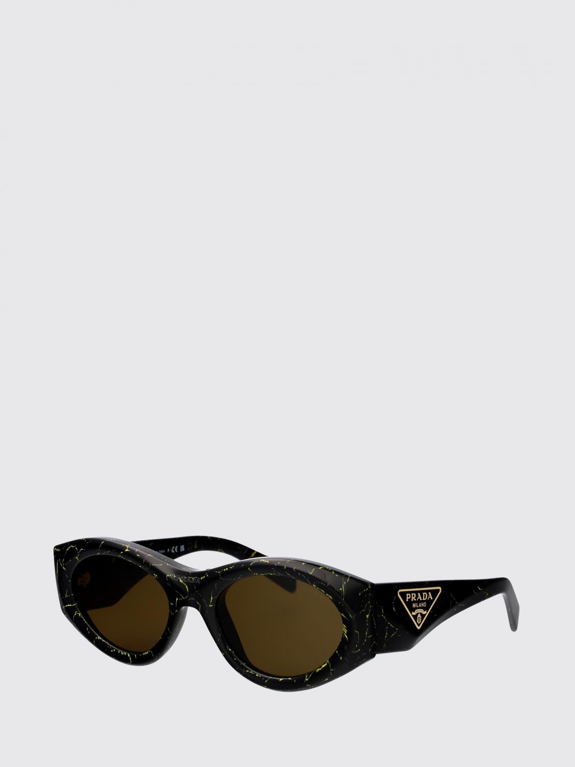 PRADA OCCHIALI DA SOLE: Occhiali da sole 0PR20ZS Prada in acetato , Nero - Img 1