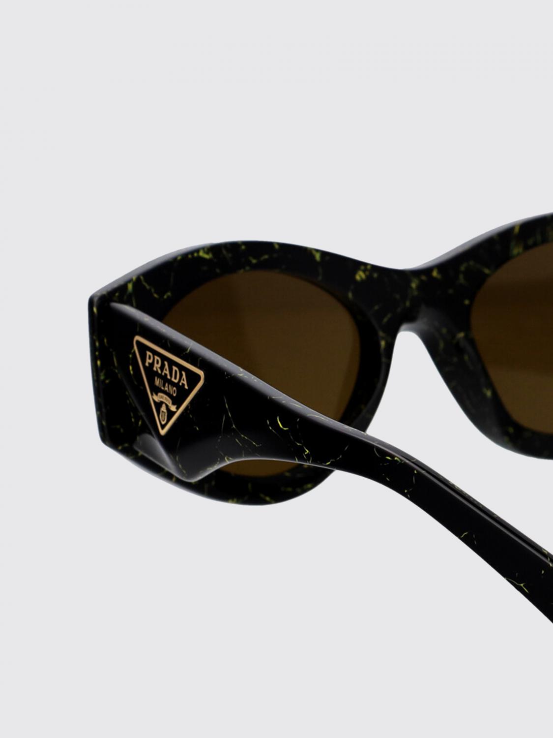 PRADA OCCHIALI DA SOLE: Occhiali da sole 0PR20ZS Prada in acetato , Nero - Img 4