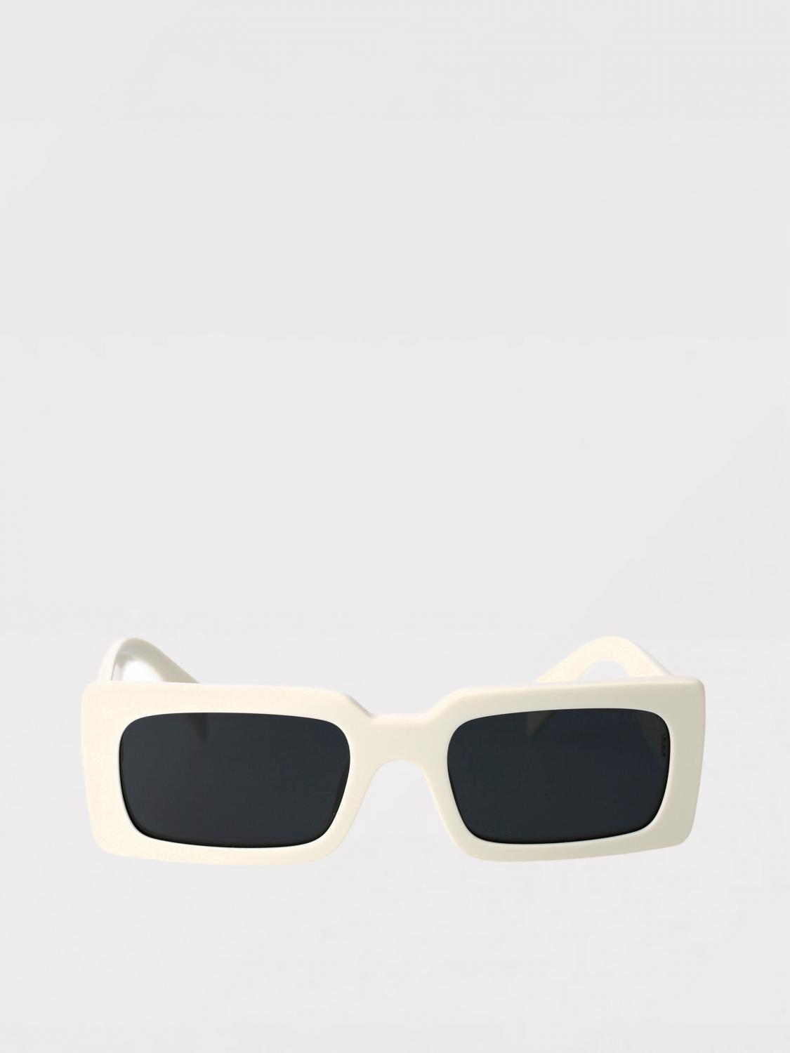 PRADA OCCHIALI DA SOLE: Occhiali da sole in acetato Prada, Bianco - Img 2