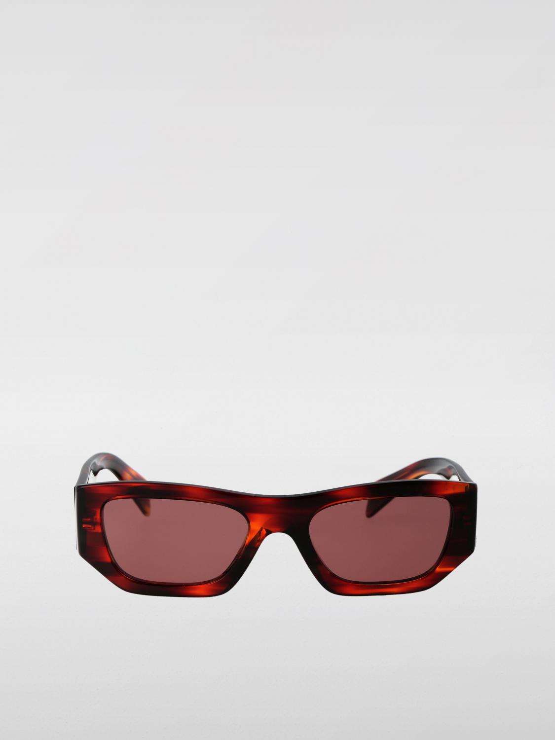 PRADA OCCHIALI DA SOLE: Occhiali da sole in acetato Prada, Rosso - Img 2