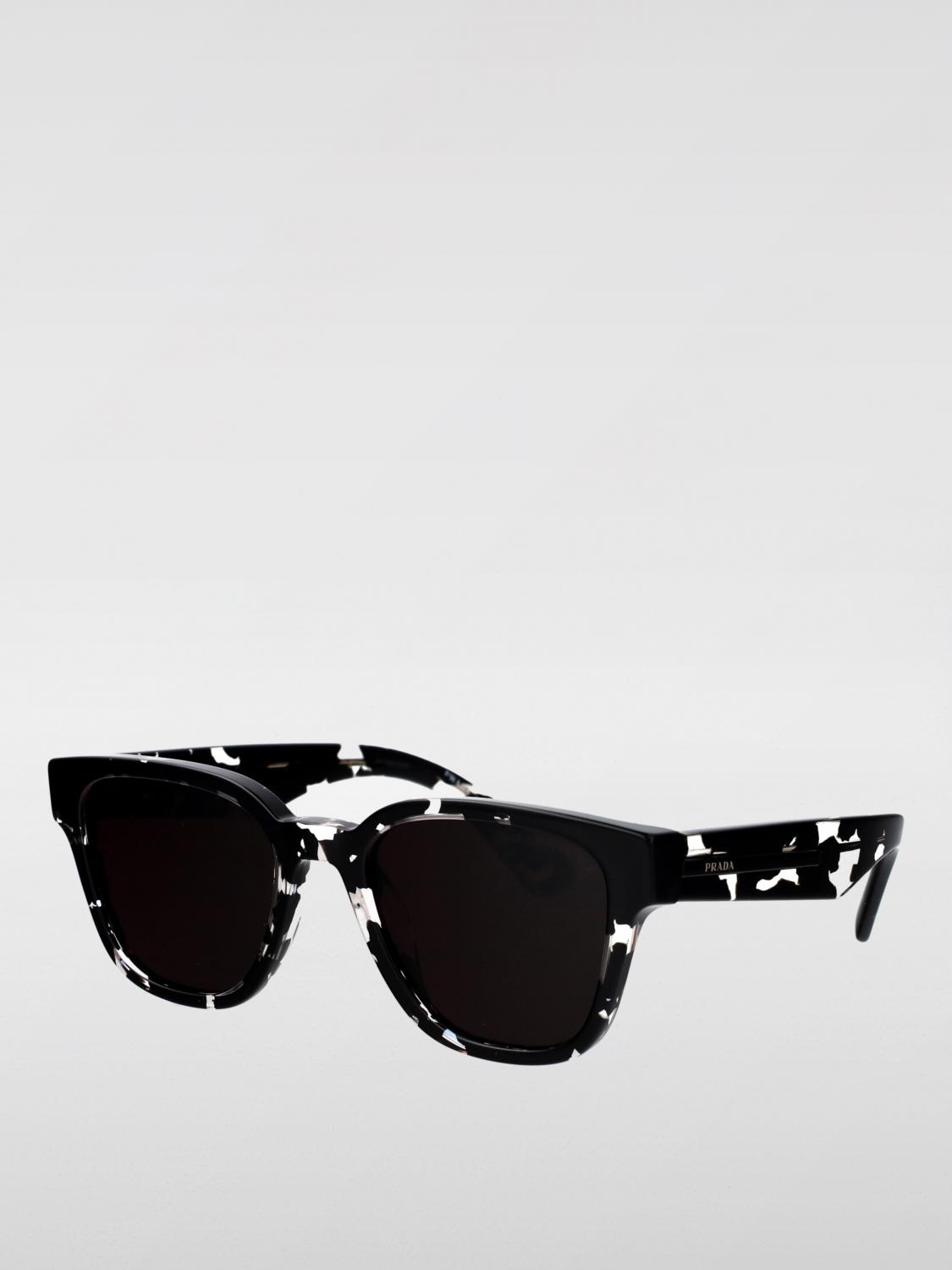 PRADA SUNGLASSES: Prada Acetate Sunglasses, Brown - Img 1