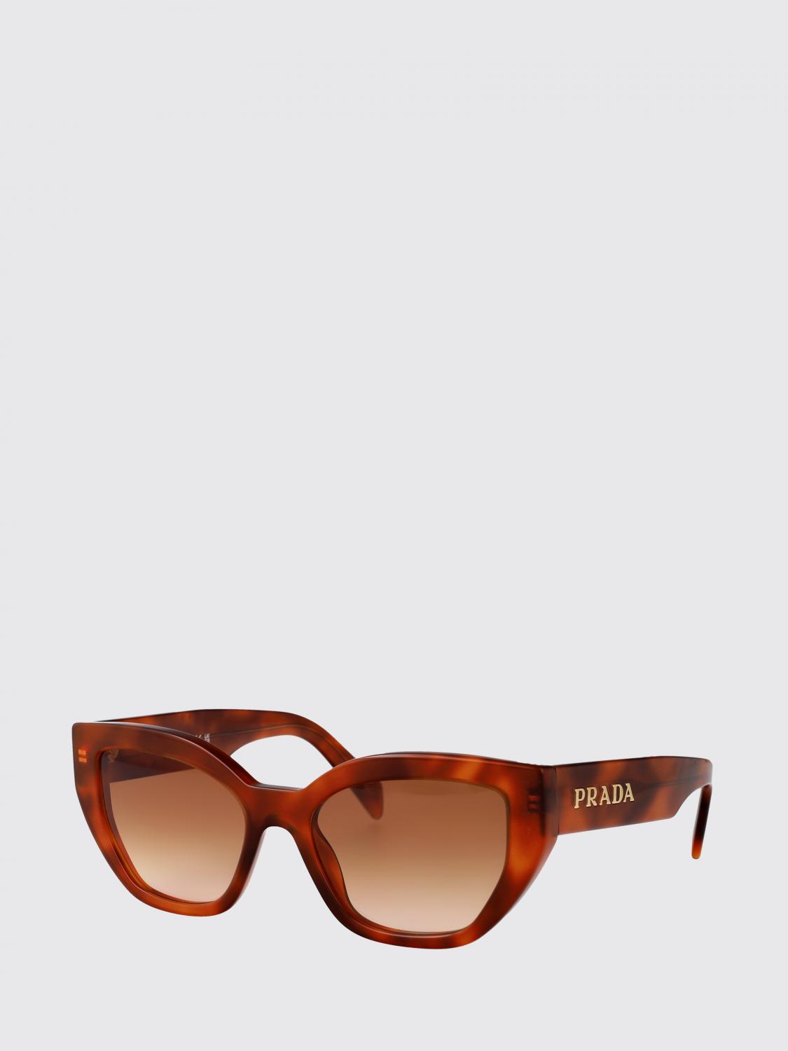 PRADA OCCHIALI DA SOLE: Occhiali da sole in acetato Prada, Terra - Img 1