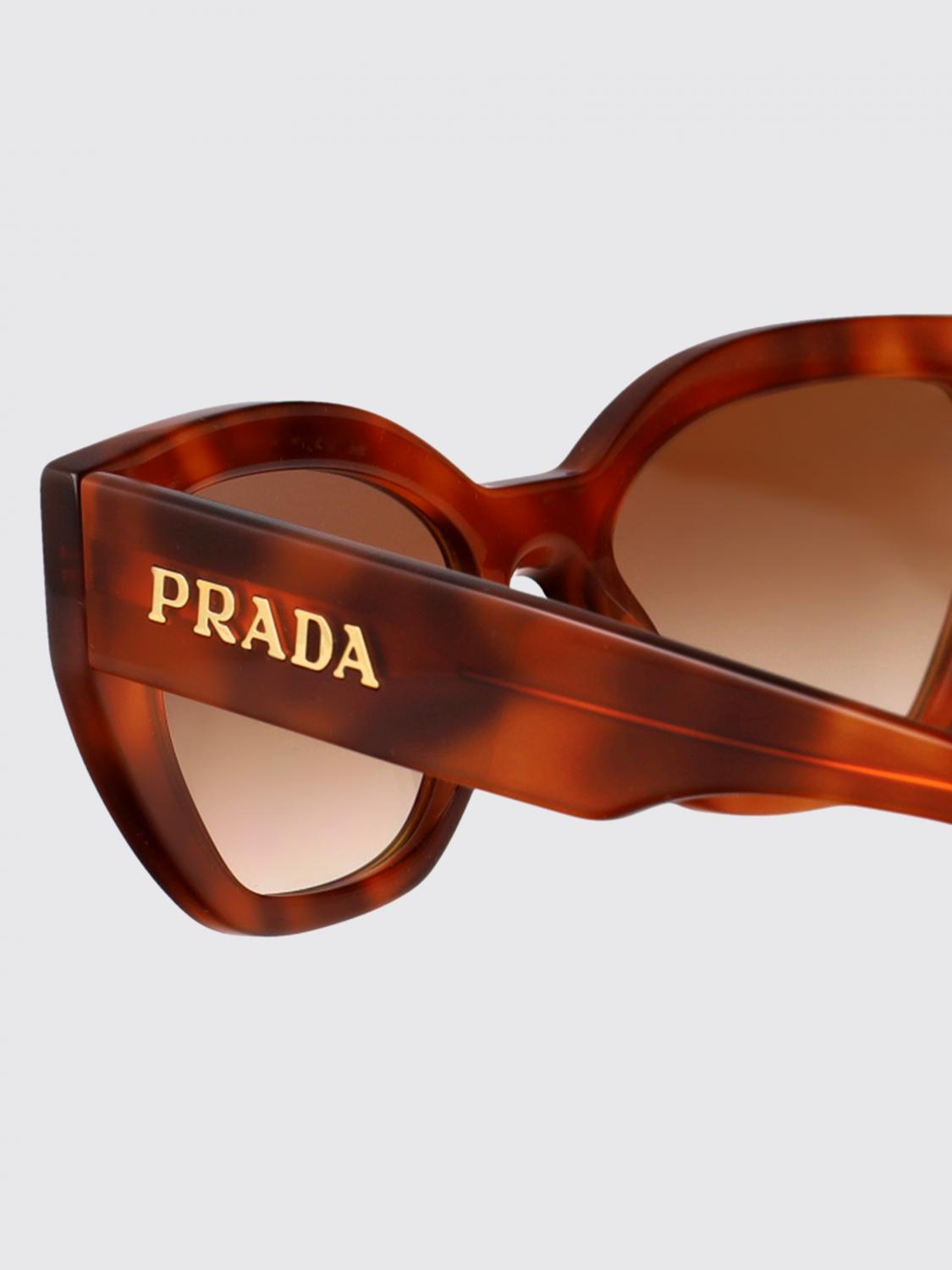 PRADA OCCHIALI DA SOLE: Occhiali da sole in acetato Prada, Terra - Img 4