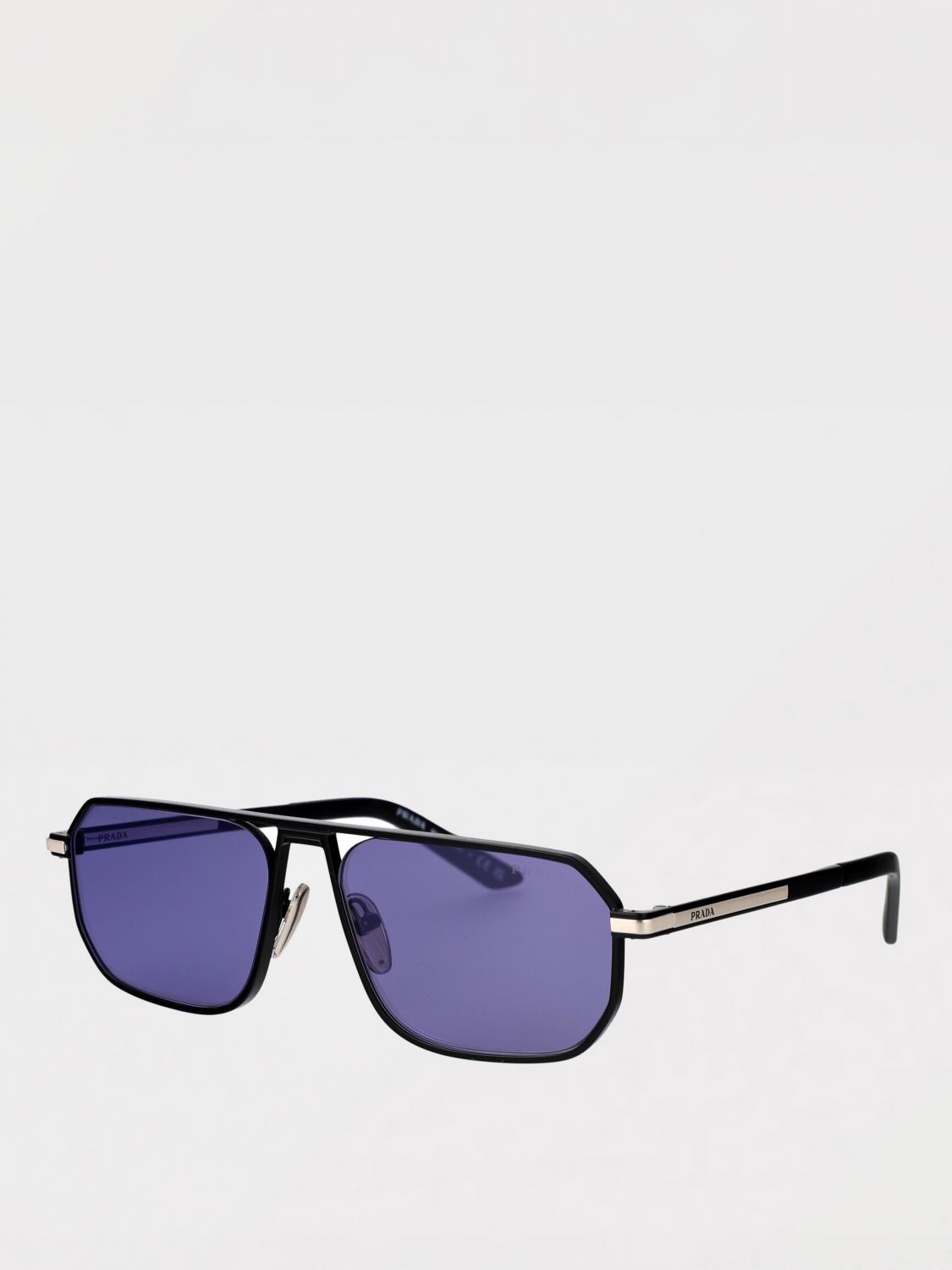 PRADA サングラス: Prada メタルサングラス, ブラック - Img 1