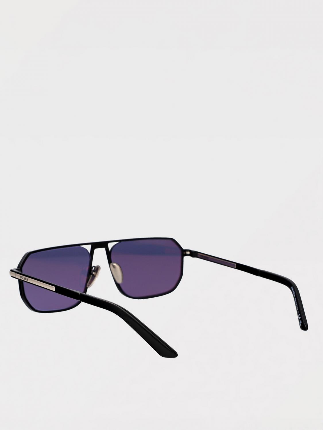 PRADA サングラス: Prada メタルサングラス, ブラック - Img 3
