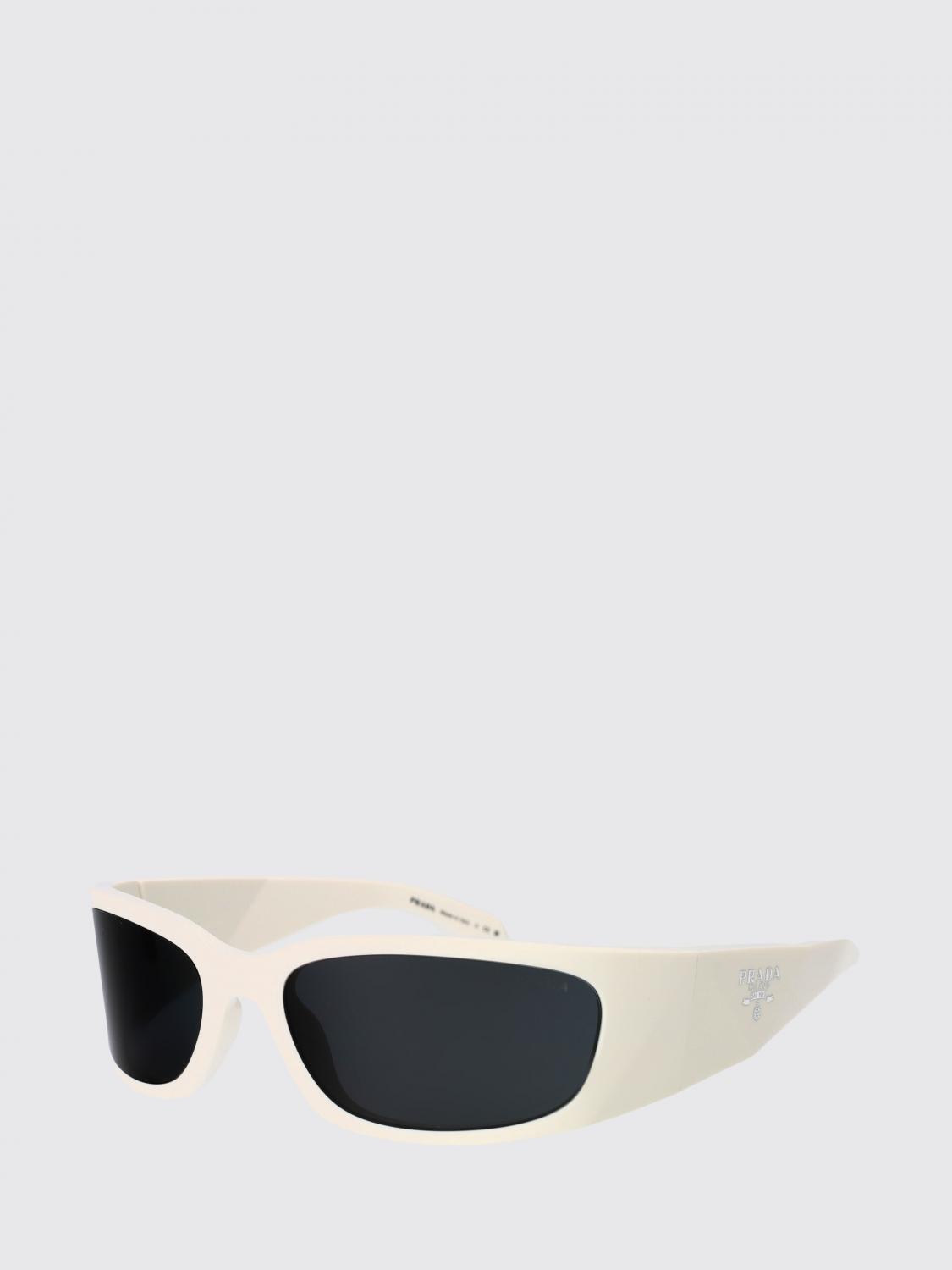 PRADA OCCHIALI DA SOLE: Occhiali da sole in acetato Prada, Bianco - Img 1