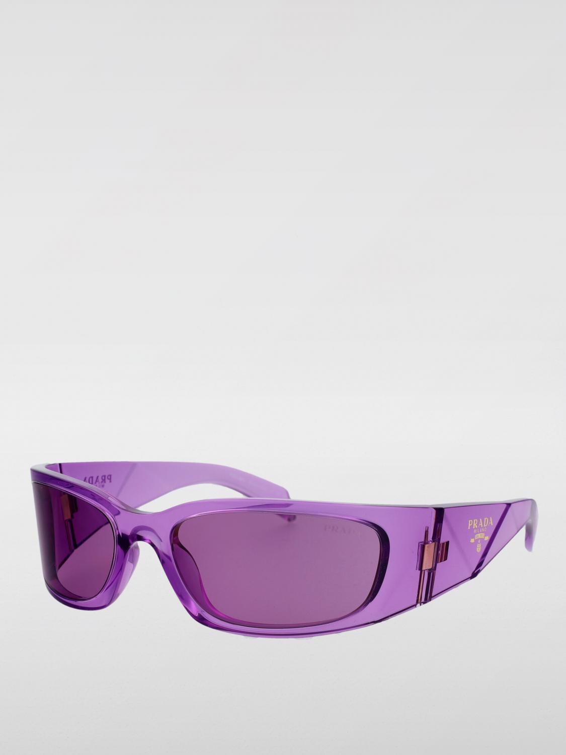PRADA GAFAS DE SOL: Gafas de sol Prada de acetato, Trasparente - Img 1
