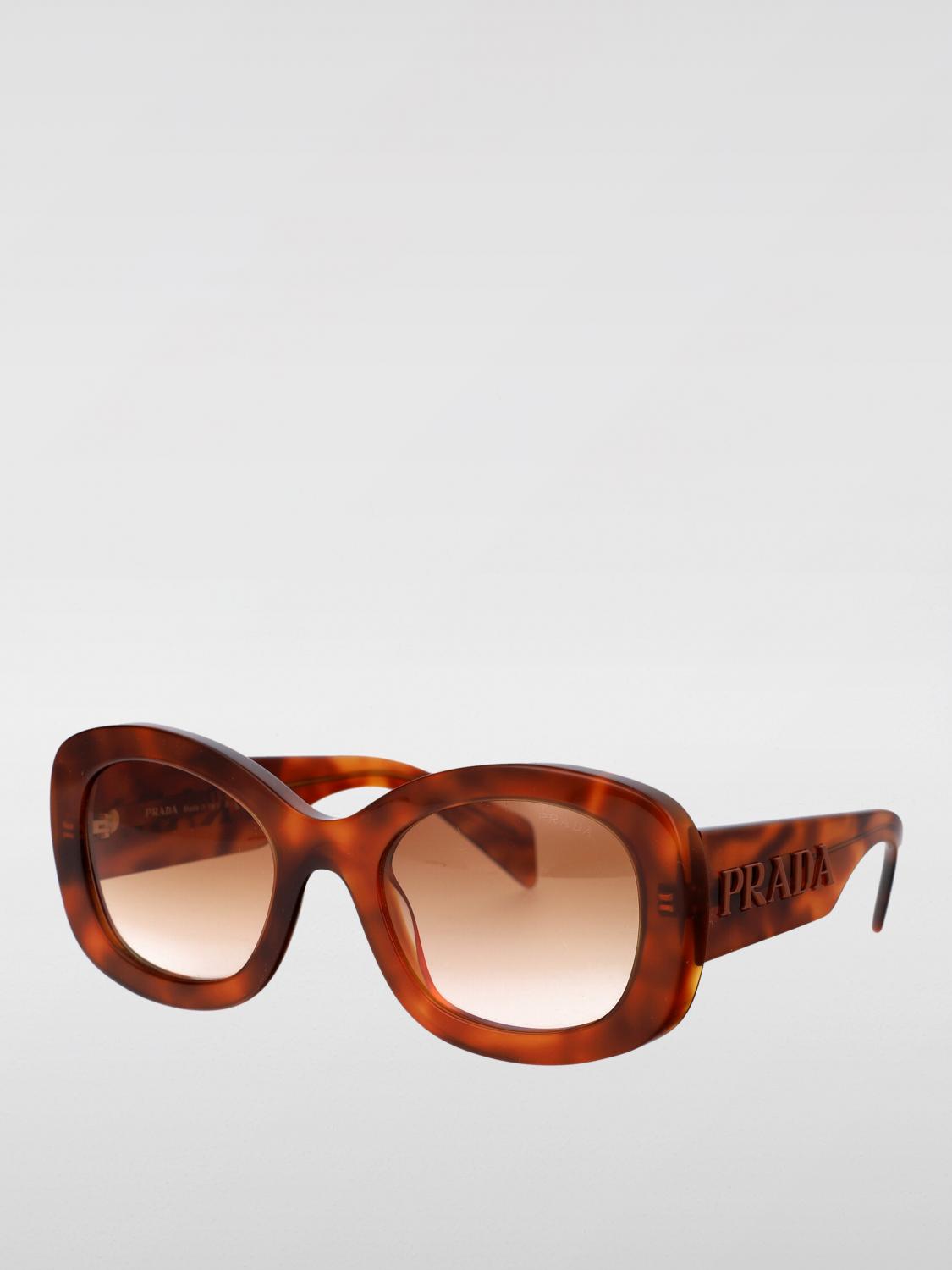 PRADA サングラス: Prada アセテートサングラス, ブラウン - Img 1