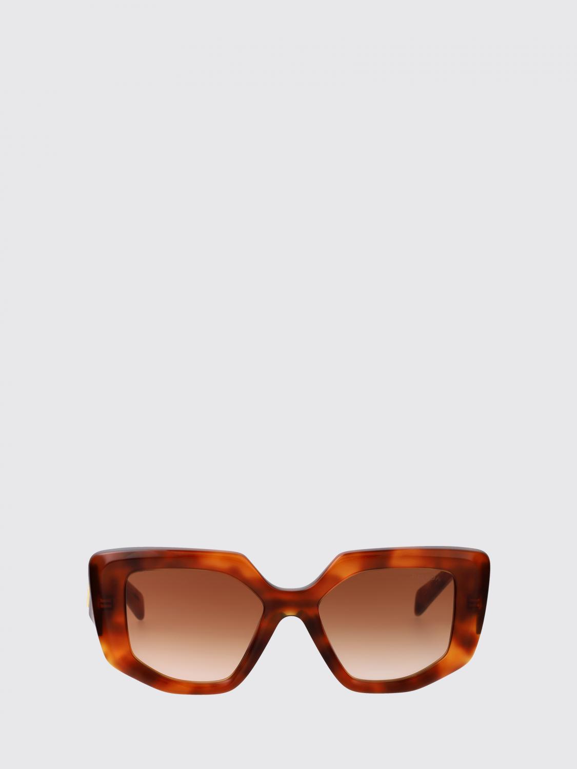 PRADA OCCHIALI DA SOLE: Occhiali da sole 0PR14ZS Prada in acetato , Marrone - Img 2