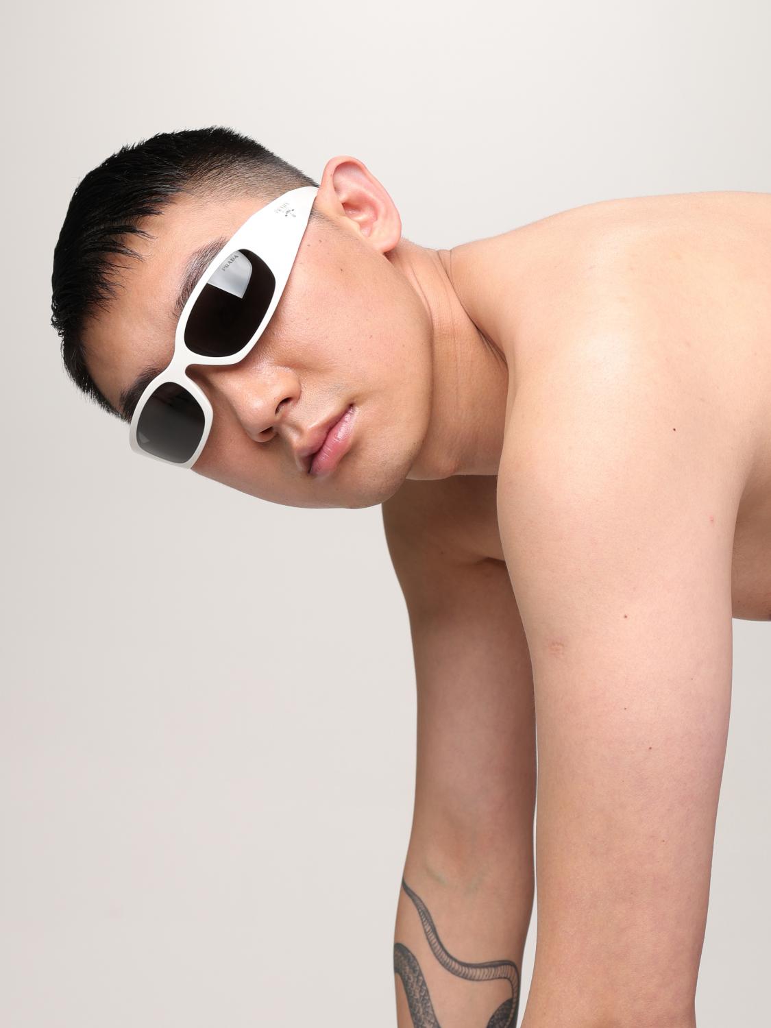 PRADA サングラス: Prada アセテートサングラス, ホワイト - Img 2