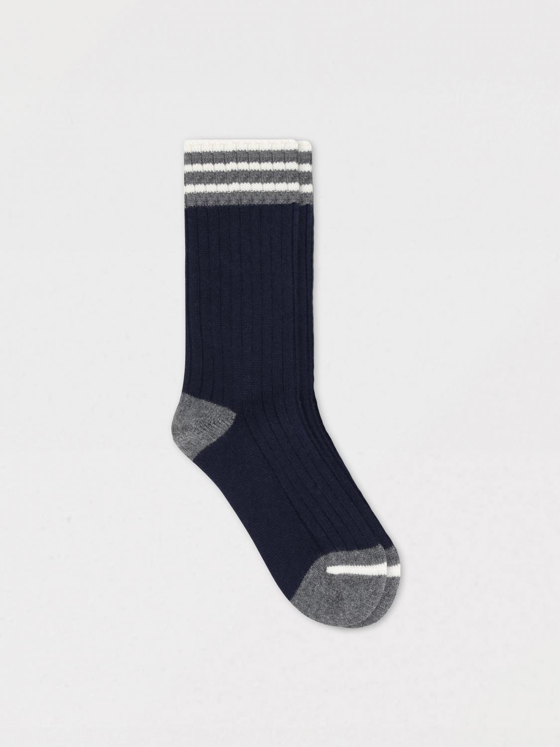 BRUNELLO CUCINELLI SOCKS: Socks men Brunello Cucinelli, Navy - Img 1