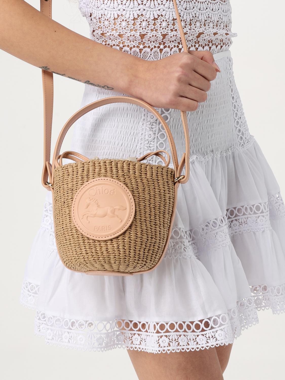 CHLOÉ MINI BOLSO: Bandolera mujer ChloÉ, Albaricoque - Img 2