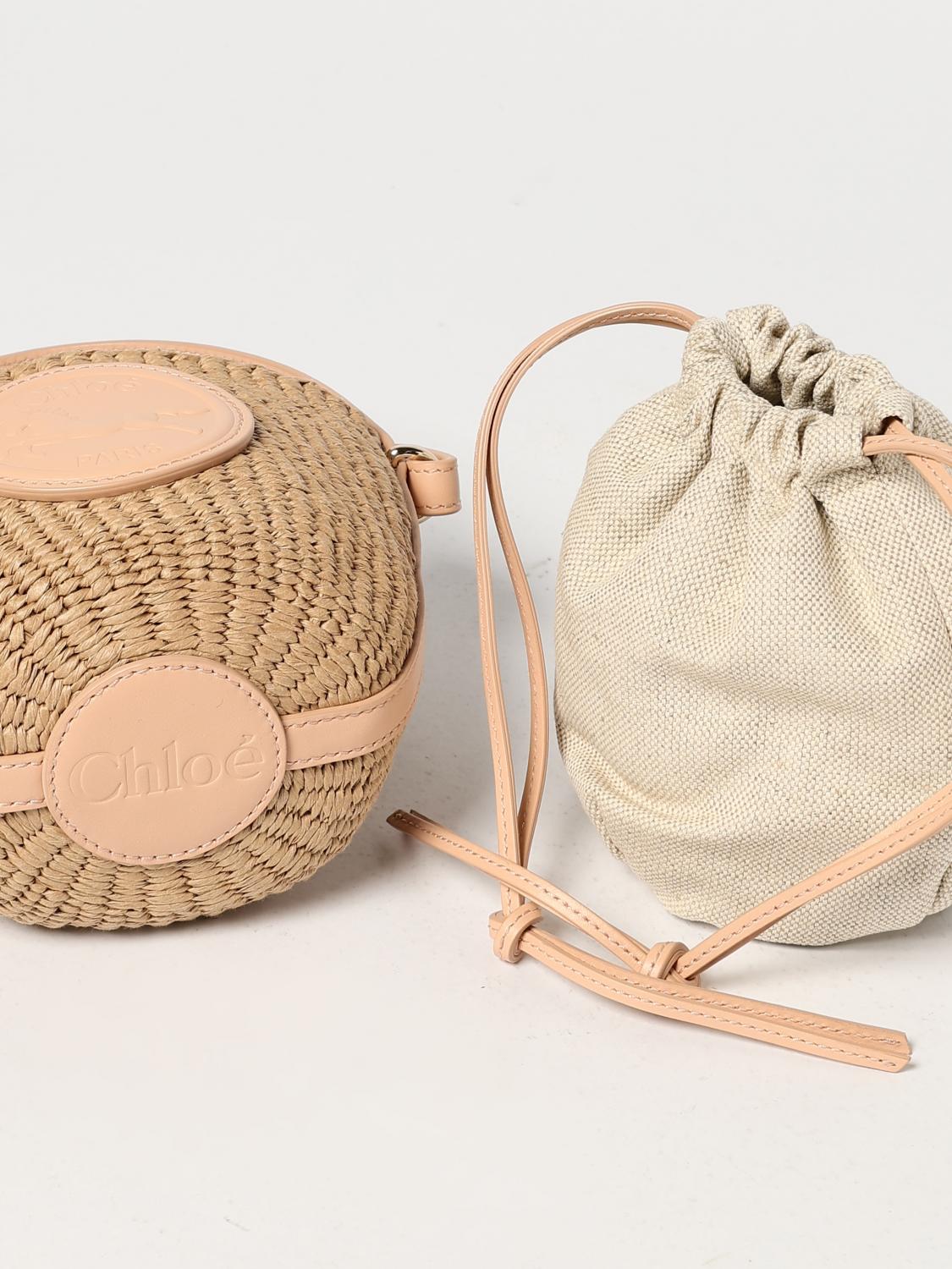 CHLOÉ MINI BOLSO: Bandolera mujer ChloÉ, Albaricoque - Img 4