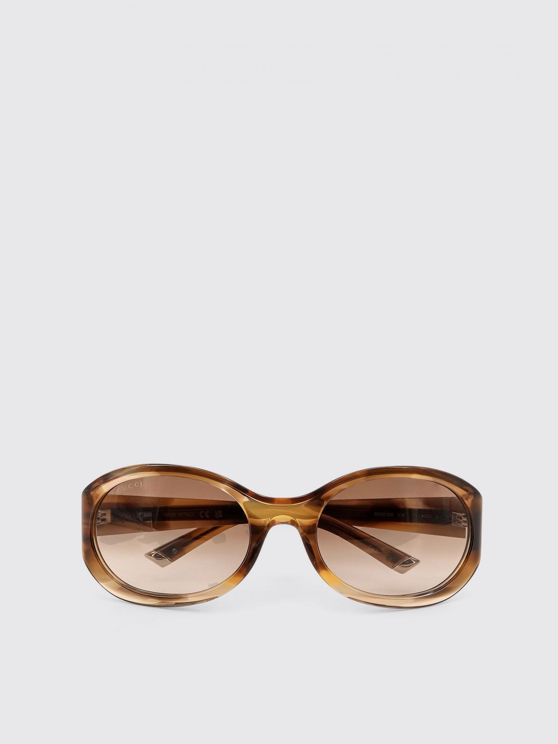 GUCCI SUNGLASSES: Optical frames woman Gucci, Brown - Img 3