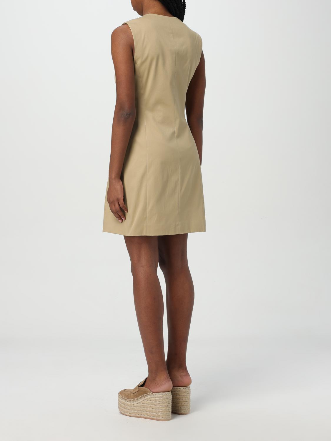 THEORY ABITO: Abito chemisier Theory in cotone stretch , Beige - Img 2