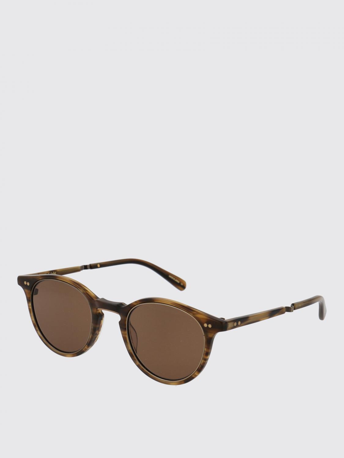 GARRETT LEIGHT SUNGLASSES: Tortoiseshell Metal Sunglasses Garrett Leight, Gold - Img 1