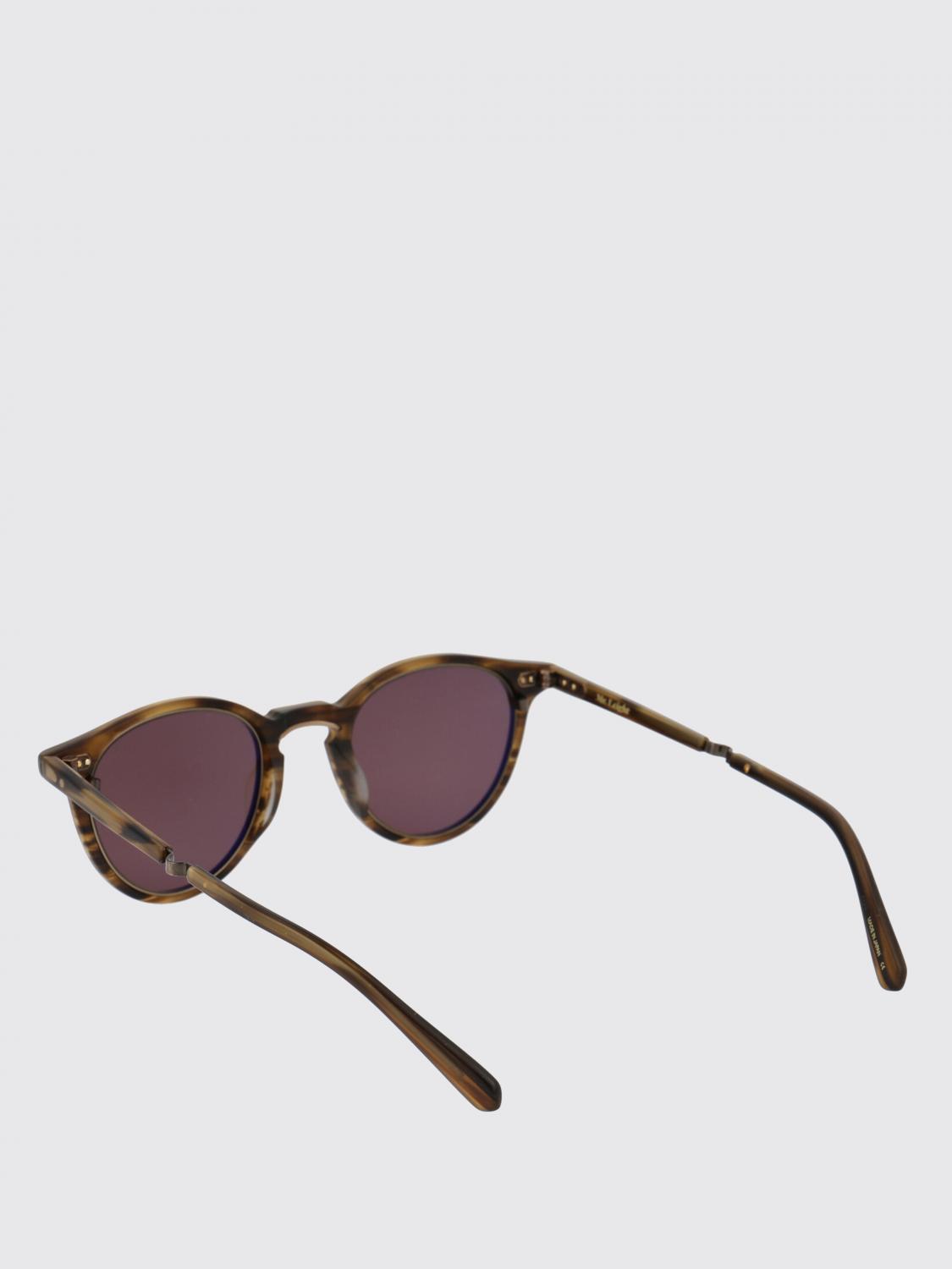 GARRETT LEIGHT SUNGLASSES: Tortoiseshell Metal Sunglasses Garrett Leight, Gold - Img 3
