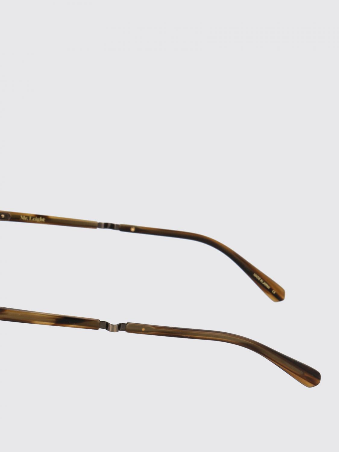 GARRETT LEIGHT SUNGLASSES: Tortoiseshell Metal Sunglasses Garrett Leight, Gold - Img 4