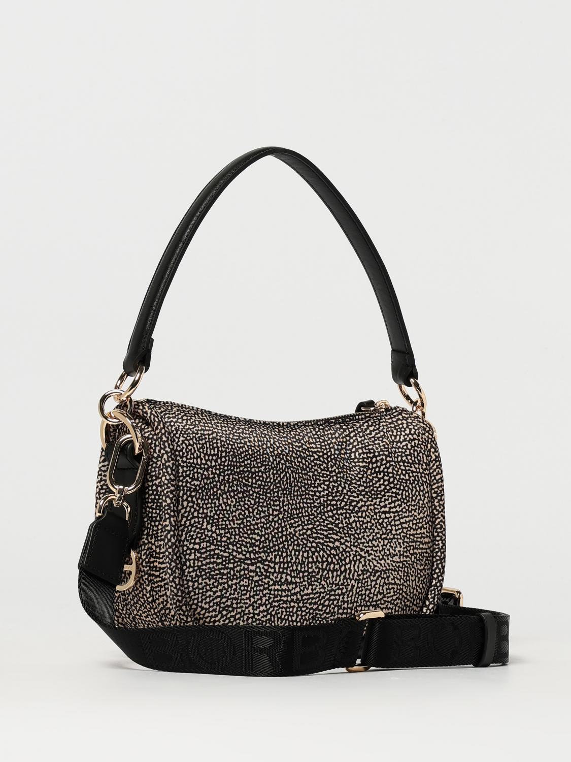 BORBONESE MINITASCHE: Schultertasche damen Borbonese, Schwarz - Img 2