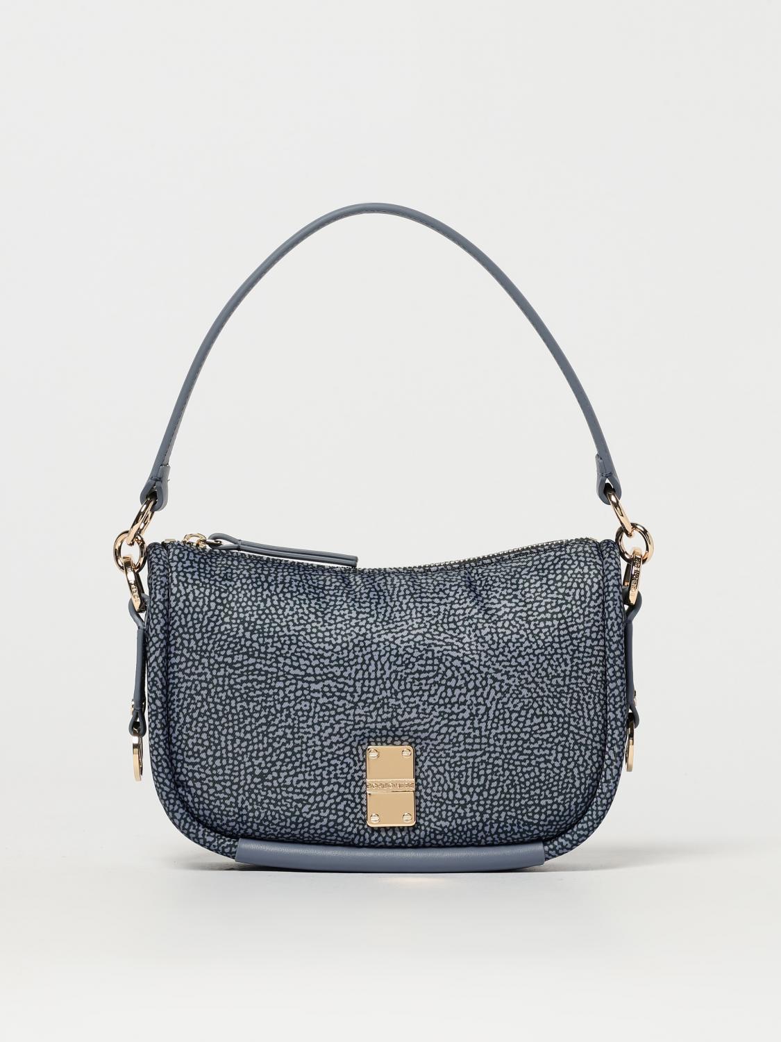 BORBONESE MINITASCHE: Schultertasche damen Borbonese, Blau - Img 1